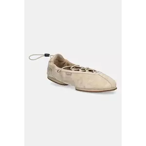 Polo Ralph Lauren balerini din piele întoarsă Ballerina Lace Up imagine