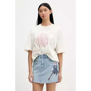 HUGO Blue tricou din bumbac Oversized_Tee_B_8 imagine