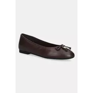 Tommy Hilfiger balerini de piele HILFIGER SMOOTH LTHR BALLET imagine