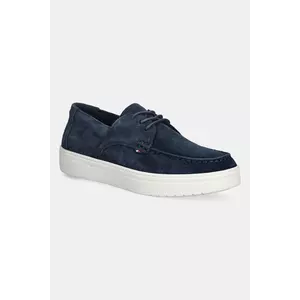 Tommy Hilfiger mocasini de piele SUEDE STITCH TOE HYBRID imagine