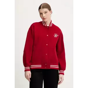 Tommy Hilfiger jachetă bomber din lână imagine