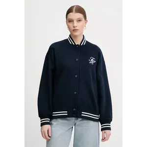 Tommy Hilfiger jachetă bomber din lână imagine