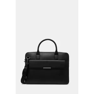 Tommy Hilfiger geantă pentru laptop din piele 40 x 29, 5 x 6 cm imagine