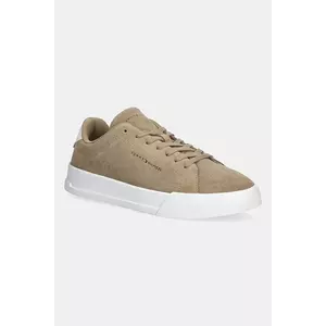Tommy Hilfiger sneakers din piele intoarsă TH COURT CORE SUEDE imagine