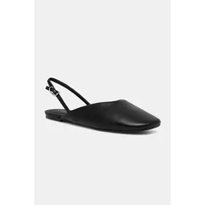 Calvin Klein balerini de piele OBLIQUE BALLERINA SLINGBACK LTH imagine