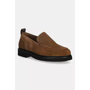 Tommy Hilfiger mocasini din piele întoarsă HILFIGER ULTRA LIGHT SDE LOAFER imagine