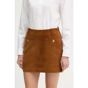Tommy Hilfiger fustă din piele intoarsa imagine