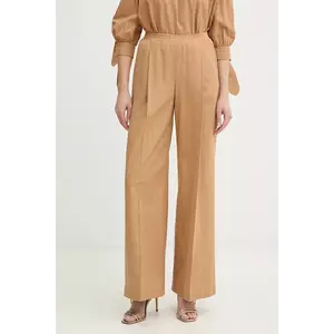 Twinset pantaloni din amestec de in imagine