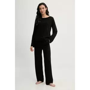 HUGO pijama MESH LOGO LONG SET imagine