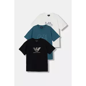 Emporio Armani tricou de bumbac pentru copii 3-pack imagine