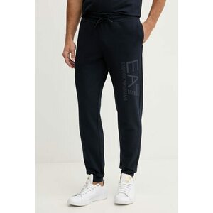 EA7 Emporio Armani pantaloni de trening din bumbac imagine