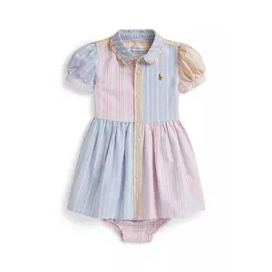 Polo Ralph Lauren rochie din bumbac pentru bebeluși imagine