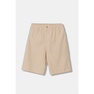 Emporio Armani pantaloni scurți de in pentru copii imagine
