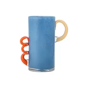 Bloomingville Vază decorativă din sticlă colorată 20 x 25 x 12, 5 cm imagine