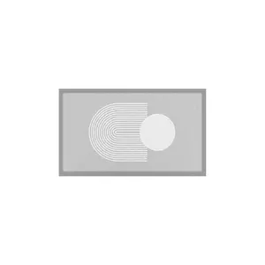 Artsy Doormats preș Grey Abstract Sphere 70 x 40 cm imagine