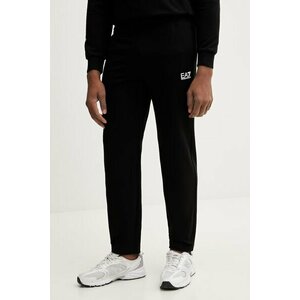 EA7 Emporio Armani pantaloni de trening din bumbac imagine