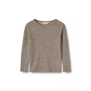 Wheat tricou cu mânecă lungă pentru copii, cu lână imagine