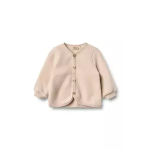 Wheat cardigan de lână pentru bebeluși imagine