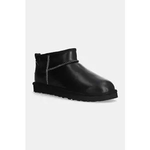 UGG bocanci de piele Classic Ultra Mini Lthr Regen imagine