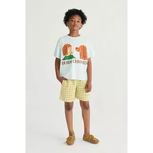 Bobo Choses pantaloni scurți din bumbac pentru copii Spicy Window Pane imagine