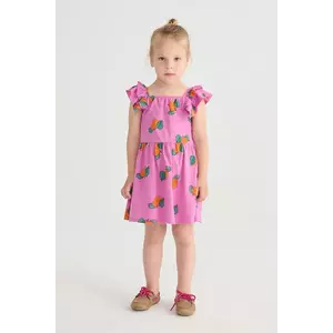 Bobo Choses rochie din bumbac pentru copii Tangerine imagine