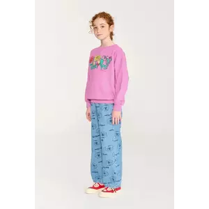 Bobo Choses hanorac de bumbac pentru copii Color Herbalist relaxed sweatshirt imagine