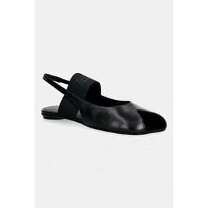 MM6 Maison Margiela sandale cu călcâiul deschis pentru femei, din piele imagine