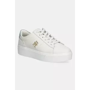 Tommy Hilfiger sneakers din piele PLATFORM COURT SNEAKER imagine