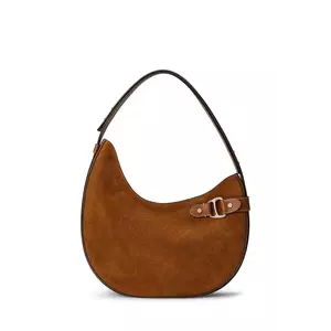 Lauren Ralph Lauren geantă de mână din piele întoarsă imagine