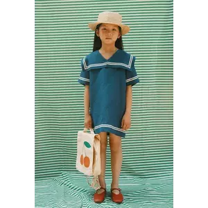 Tinycottons rochie pentru copii cu in STRIPES TINY DRESS imagine