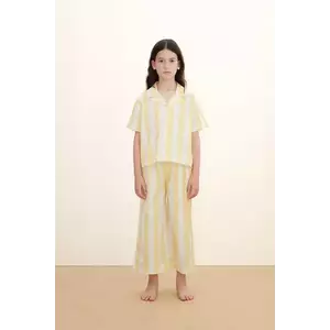 Tinycottons pijamale de bumbac pentru copii YELLOW STRIPES SET imagine