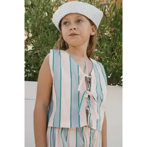 Tinycottons cămașă de bumbac pentru copii RETRO STRIPES BOWS VEST imagine