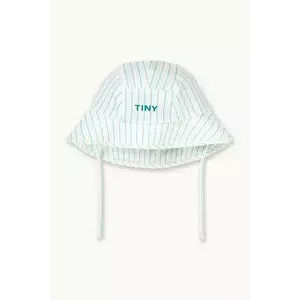 Tinycottons palarie copii CYAN FINE STRIPES BUCKET HAT imagine