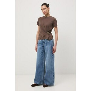 Medicine blugi wide leg pentru femei imagine