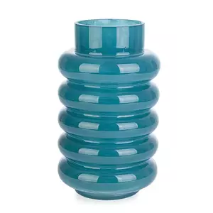 Bizzotto vază decorativă din sticlă colorată 15 x 25 cm imagine