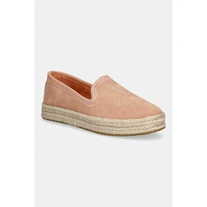 Toms espadrile pentru femei, din piele întoarsă CAROLINA imagine