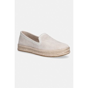 Toms espadrile pentru femei, din piele întoarsă CAROLINA imagine