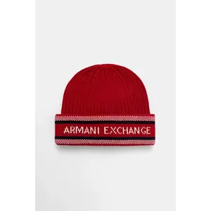 Armani Exchange pălărie din amestec de lână imagine