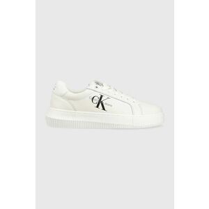 Calvin Klein Jeans sneakers din piele YW0YW00823 CHUNKY CUPSOLE MONOLOGO W imagine