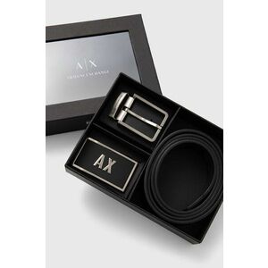 Armani Exchange curea de piele cu doua fete imagine