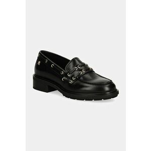 Tommy Hilfiger mocasini de piele NAUTICAL EYELETS LEATHER LOAFER imagine