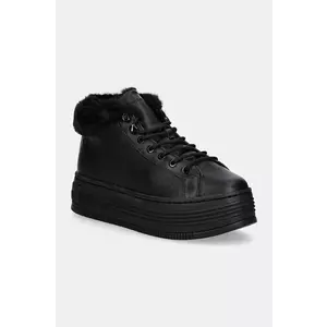 Calvin Klein Jeans ghete de piele BOLD PLATF LOW LACEUP MG LTH imagine