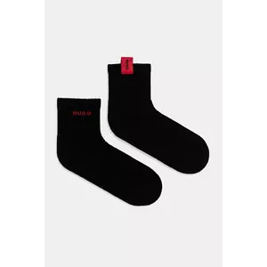 HUGO ciorapi de bumbac 2-pack 2P SH WOVEN LABEL CC imagine