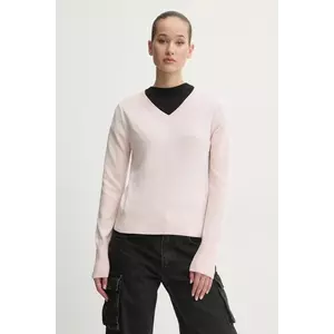 Guess Jeans pulover din amestec de mătase imagine