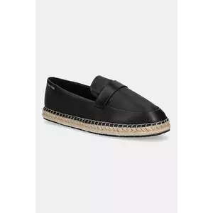 Calvin Klein espadrile de piele ESPADRILLE W/CK HW - LTH imagine