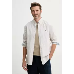 Tommy Hilfiger cămașă din amestec de in imagine