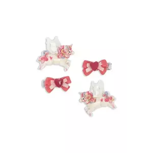 Konges Sløjd agrafa de par copii 4 PACK UNICORN BOW HAIR CLIP imagine