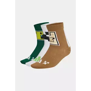 adidas Performance șosete pentru copii cu bumbac MINECRAFT 3-pack imagine