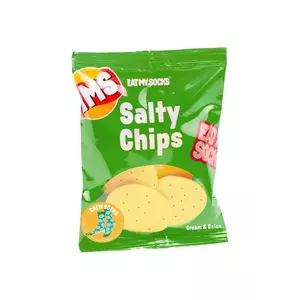Eat My Socks sosete Salty Chips Green imagine