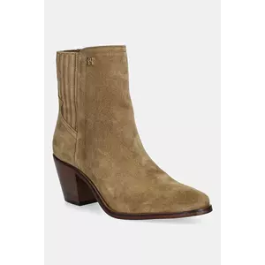 Tommy Hilfiger cizme din piele întoarsă WESTERN MID HEEL SUEDE CHELSEA imagine